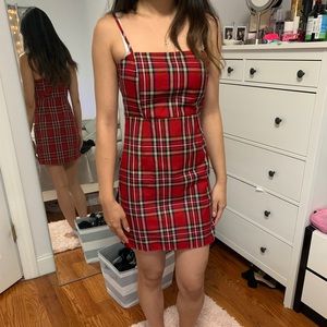 Plaid Red Dress